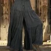 Ananda's Collection | Gray Tiered Tie-Waist Palazzo Pants - Women