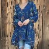 Ananda's Collection | Navy Floral Balloon-Sleeve Shift Dress - Women & Plus -Ananda's Collection Shop zu58372542 main tm1528998737