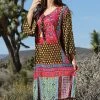 Ananda's Collection | Brown & Pink Patchwork Long-Sleeve Shift Dress - Women 2 Ananda's Collection | Brown & Pink Patchwork Long-Sleeve Shift Dress - Women -Ananda's Collection Shop zu71030020 main tm1551559072