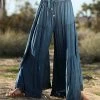Ananda's Collection | Blue Tiered Tie-Waist Palazzo Pants - Women 2 Ananda's Collection | Blue Tiered Tie-Waist Palazzo Pants - Women -Ananda's Collection Shop zu71088145 main tm1553010098