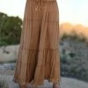 Ananda's Collection | Tan Tiered Tie-Waist Palazzo Pants - Women -Ananda's Collection Shop zu73591969 main tm1563300474