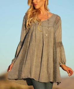 Ananda's Collection | Gray Crochet-Accent Long-Sleeve Tunic - Women & Plus 9 Ananda's Collection | Gray Crochet-Accent Long-Sleeve Tunic - Women & Plus -Ananda's Collection Shop zu73591983 alt 2 tm1563300474