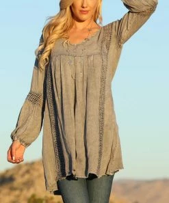 Ananda's Collection | Gray Crochet-Accent Long-Sleeve Tunic - Women & Plus 11 Ananda's Collection | Gray Crochet-Accent Long-Sleeve Tunic - Women & Plus -Ananda's Collection Shop zu73591983 alt 4 tm1563300474
