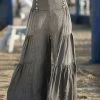 Ananda's Collection | Gray Button-Accent Tiered Palazzo Pants - Women -Ananda's Collection Shop zu84910682 main tm1583327206