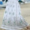 Ananda's Collection | White & Green Floral Drawstring Maxi Skirt - Women -Ananda's Collection Shop zu85273960 main tm1584532865