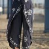 Ananda's Collection | Navy & White Floral Embroidered Palazzo Pants - Women -Ananda's Collection Shop zu85809717 main tm1586372924
