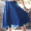 Ananda's Collection | Denim-Blue Tiered Skirt - Women